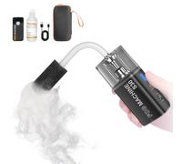 LYNCA Macchina del Fumo Portatile con 60ml Liquido, 30W, Telecomando Wireless, Batteria, Macchina della Nebbia per Fotografia, Videografia, Matrimonio, Feste, Halloween Natale, S30 Nero