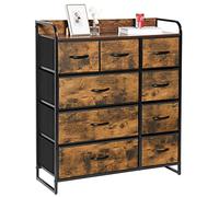 LYNCOHOME Comò, cassettiera, cassettiera camera da letto, mobile contenitore, armadio con 9 cassetti in tessuto, mobili per camera da letto, cucina, ufficio, corridoio