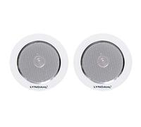 LYNDAHL CS120AL Altoparlanti da soffitto a 2 vie 120mm, paio di altoparlanti integrati, alluminio