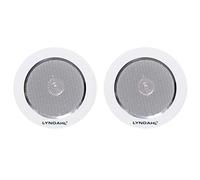 Lyndahl Set di altoparlanti con amplificatore Bluetooth a 4 canali, AMP4X15BT e CS120AL, paio di altoparlanti integrati a 2 vie, con 2 o 4 altoparlanti da soffitto 2 Altoparlanti
