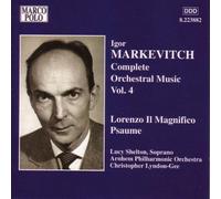 Lyndon-Gee:Arnhem Phil Orch Markevitch/lorenzo Il Magnifico/psaume (CD) Album