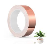 Lyneun Nastro di Rame Contro Lumache, 30mm*20m Rame Foil Tape, Nastro Autoadesivo per Schermatura EMI, Saldatura, Riparazione Elettronica, Nastro di Rame per Protezione delle Piante