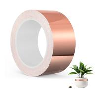 Lyneun Nastro di Rame Contro Lumache, 50mm*25m Rame Foil Tape, Nastro Autoadesivo per Schermatura EMI, Saldatura, Riparazione Elettronica, Nastro di Rame per Protezione delle Piante