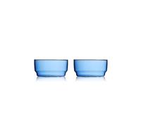 LYNGBY GLAS Schale 2er Set TORINO 50cl Blau blu