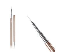 Lynis-Nailshop.de - Pennello fineliner per nail art, colore oro rosa, pennello di precisione con punta fine per linee in filigrana e unghie dettagliate, capelli sintetici di alta qualità per una guida