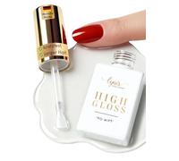 Lynis-Nailshop.de - Top Coat UV lucido per unghie, 10 ml, Quick Finish senza strato di sudorazione, non ingiallisce, lucentezza per settimane come il giorno 1