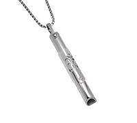LynixTrade Breathlace - Collana in argento per alleviare l'ansia, aiuta la respirazione consapevole, sollievo dallo stress, stile decorativo, leggera per l'uso quotidiano, design alla moda