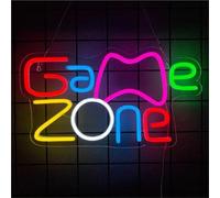 LYNMTPJ Insegna al neon Game Zone - Luce LED da gioco alimentata tramite USB for la cameretta dei ragazzi, caverna for uomini, decorazioni for feste, regalo for giocatori adolescenti