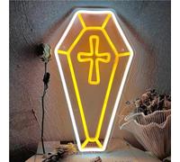 LYNMTPJ Yleeow-A - Insegna al neon con Gesù, dimmerabile, decorazione da parete a LED per camera da letto, soggiorno, chiesa, regali di Natale e Pasqua, decorazione religiosa per la casa, 40 cm