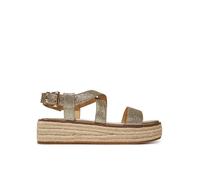 Michael Kors Sandalo Espadrillas Lynn Donna, Oro chiaro, 39 EU