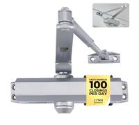 LYNN HARDWARE Chiudiporta commerciale DC6003, chiudiporta automatico a montaggio superficiale, chiudiporta automatico taglia 3 per proprietà commerciali