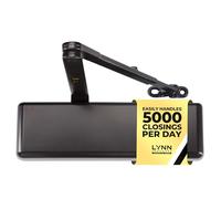 LYNN HARDWARE Chiudiporta commerciale extra resistente, chiudiporta automatico DC9016, chiudiporta automatico a montaggio superficiale, dimensioni 1-6, chiudiporta commerciale resistente per aree a