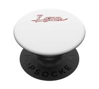 Lynn Massachusetts North Shore Vintage Varsity Distressed PopSockets PopGrip Adesivo