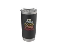 Lynne Name Lynne Personalized Name First Given Bicchiere termico in acciaio inox doppia parete