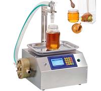 LYNNEYING Macchina per Riempire il Miel, Riempiratore con Peso Automatico, Velocità 7L/min, Volume 20ml-10000ml, Pannello Digitale, Acciaio Inossidabile per Oli Viscosi/Piccole Fabbriche