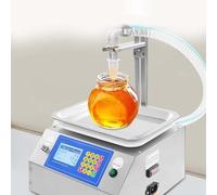 LYNNEYING Macchina per Riempire il Miel,Riempiratore di Liquidi Viscosi,Flusso 7L/min,Peso Automatico 20g-10kg,Controllo Digitale,Anti-Gocciolamento,Acciaio Inossidabile Alimentare,Uso Commerciale