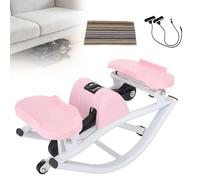 LYNNEYING Stepper Da Allenamento A Casa, Attrezzi Palestra, Stepper A Dondolo Per Equilibrio, Per Ginocchia, Articolazioni, Gambe, Glutei, Uomini, Donne, Ufficio(Pink)