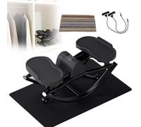 LYNNEYING Stepper Da Allenamento, Attrezzo Per Gambe E Glutei, Stepper Laterale A Dondolo, Portatile E Compatto, Per Casa, Ufficio, Palestra, Allenamento Efficace(Black)