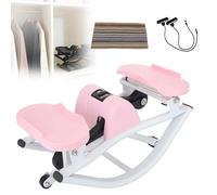 LYNNEYING Stepper Da Allenamento, Attrezzo Per Gambe E Glutei, Stepper Laterale A Dondolo, Portatile E Compatto, Per Casa, Ufficio, Palestra, Allenamento Efficace(Pink)