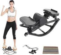 LYNNEYING Stepper Da Allenamento, Stepper Laterale Compatto, Per Donne, Uomini, Appartamento, Dorm, Ufficio, Palestra, Casa, Basso Impatto, Addominali, Glutei(Black)