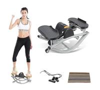 LYNNEYING Stepper Da Allenamento, Stepper Laterale Compatto, Per Donne, Uomini, Appartamento, Dorm, Ufficio, Palestra, Casa, Basso Impatto, Addominali, Glutei(Gray)