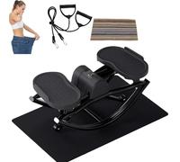 LYNNEYING Stepper Laterale A Dondolo, Allenamento A Basso Impatto Con Schermo LCD, Tonifica Gambe, Glutei E Cardio, Macchina Fitness Silenziosa Per Casa E Appartamento(Black)