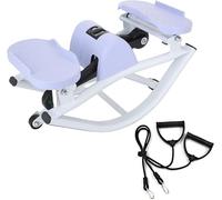 LYNNEYING Stepper Laterale A Dondolo, Macchina Da Allenamento A Dondolo, Tonifica Gambe, Glutei E Addominali, Stepper A Basso Impatto Per Casa, Ufficio, Palestra(Purple)