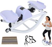 LYNNEYING Stepper Laterale A Dondolo Per Ginocchia E Articolazioni, Macchina Da Allenamento A Casa, Portatile E Compatto, Tonifica Gambe, Glutei, Addominali(Purple)