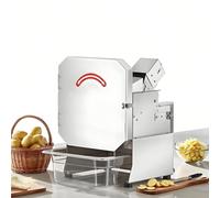 LYNNEYING Tritaverdure Commerciale 200W, Macchina Affettatrice Elettrica, Spessore Regolabile 1.5-35mm, Acciaio Inox, Capacità 150kg/H, Apertura 7cm, Per Patate Ca-rote Cipolle
