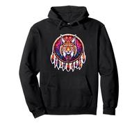 Lynx Acchiappasogni Floreale Spirituale Boho Style Art Felpa con Cappuccio