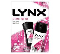 LYNX Attract for Her Duo Body Spray Gift Set Bagnoschiuma e Deodorante perfetto per la sua routine quotidiana, 2 pezzi