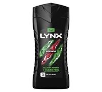 Lynx Bagnoschiuma Africa con fragranza rinfrescante 12 ore Profumo di mandarino spremuto e legno di sandalo con idratanti a base vegetale, 225 ml Confezione da 3