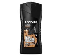 Lynx Gel doccia 225 ml - Leather & Cookies | 12 ore rinfrescante profumo corpo | profumo irresistibile per tutta la giornata | Deterge ed energizza | Odore iconico, sensazione fresca
