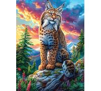Lynx in Magical Forest Puzzle 1000 Pezzi Per Regalo Di Pasqua Cartone Spesso Per Bambini Magical Accompany Fairy Tale Attività Educativa Per Tutta La Famiglia Con Confezione Regalo Qualità Garantita 5