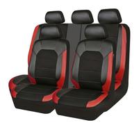 LYNYQ Auto Set Coprisedili per Smart FORFOUR (454) Hatchback 2004-2006, Pelle Confortevole Coprisedile Copri Traspirante Antiscivolo Anteriori Posteriori Protezione Sedile,A-Red