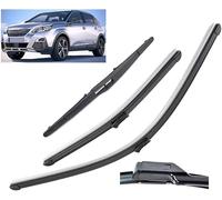 LYNYQ Auto Spazzole tergicristallo per Peugeot 3008 Mk2 2017-2023 28in+16in+12in, Tergicristalli Kit Braccio Parabrezza Spazzole Accessori,L-B/RHD