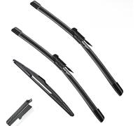 LYNYQ Auto Spazzole tergicristallo per Peugeot 307 2005-2007 28in+26in+14in, Tergicristalli Kit Braccio Parabrezza Spazzole Accessori,L-B/RHD
