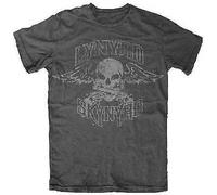 Lynyrd Skynyrd Biker Toppa Teschio Ali Paese Musica Rock Band T Shirt S-2Xl