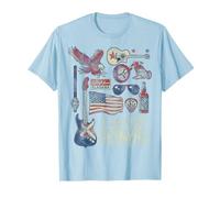 Lynyrd Skynyrd Collage Sweet Home Alabama Bandiera USA Biker Band Maglietta