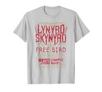 Lynyrd Skynyrd Colpisce Il Concerto Rock degli Anni '70 di Semplice Uccello Gratuito Maglietta