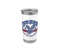Lynyrd Skynyrd Dyin Breed Logo Bandiera degli Stati Uniti anni '70 Classic Band Rock Bicchiere termico in acciaio inox doppia parete