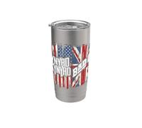 Lynyrd Skynyrd Event Bad Co Bandiera Regno Unito Union Jack Retro Rock Bicchiere termico in acciaio inox doppia parete
