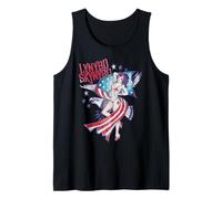 Lynyrd Skynyrd Lady Liberty Eagle Stars Stripes Bandiera USA Rock Canotta