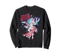 Lynyrd Skynyrd Lady Liberty Eagle Stars Stripes Bandiera USA Rock Felpa