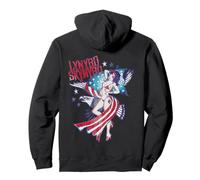 Lynyrd Skynyrd Lady Liberty Eagle Stars Stripes Bandiera USA Rock Felpa con Cappuccio