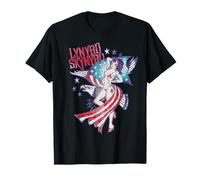 Lynyrd Skynyrd Lady Liberty Eagle Stars Stripes Bandiera USA Rock Maglietta