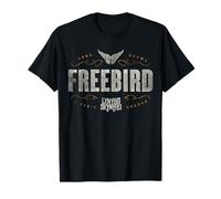 Lynyrd Skynyrd Logo Free Bird Lyrics Classic Rock Anni '70 retrò Maglietta