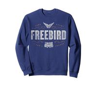 Lynyrd Skynyrd Logo Free Bird Lyrics Classic Rock Retro Anni '70 Felpa