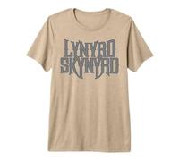 Lynyrd Skynyrd Logo Grigio Southern Country Classic Band Rock Maglietta Premium