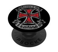 Lynyrd Skynyrd Nation Logo Vintage anni '70 Biker Rock Classic PopSockets PopGrip Adesivo
